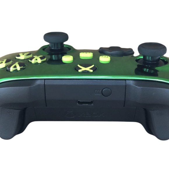 Custom Microsoft Xbox Series X / S Wireless Controller - Glossy Chrome Green - Picture 3 of 8
